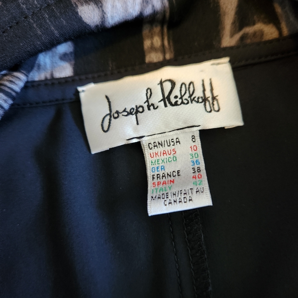 Joseph Ribkoff 3/4 Sleeve Long Zip Up Jacket - Picture 3 of 8